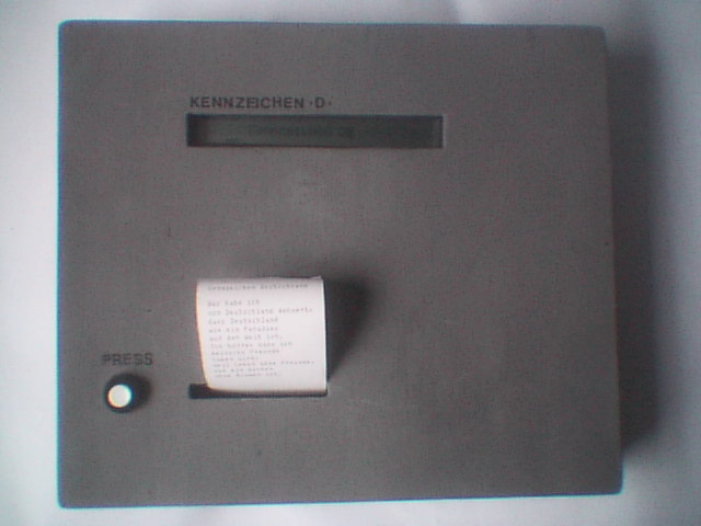 Kennzeichen D Installation